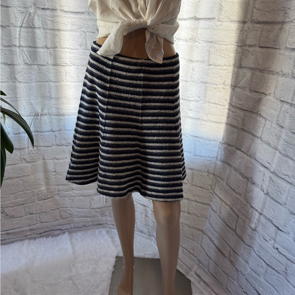 Striped Black and White Women's Skirt